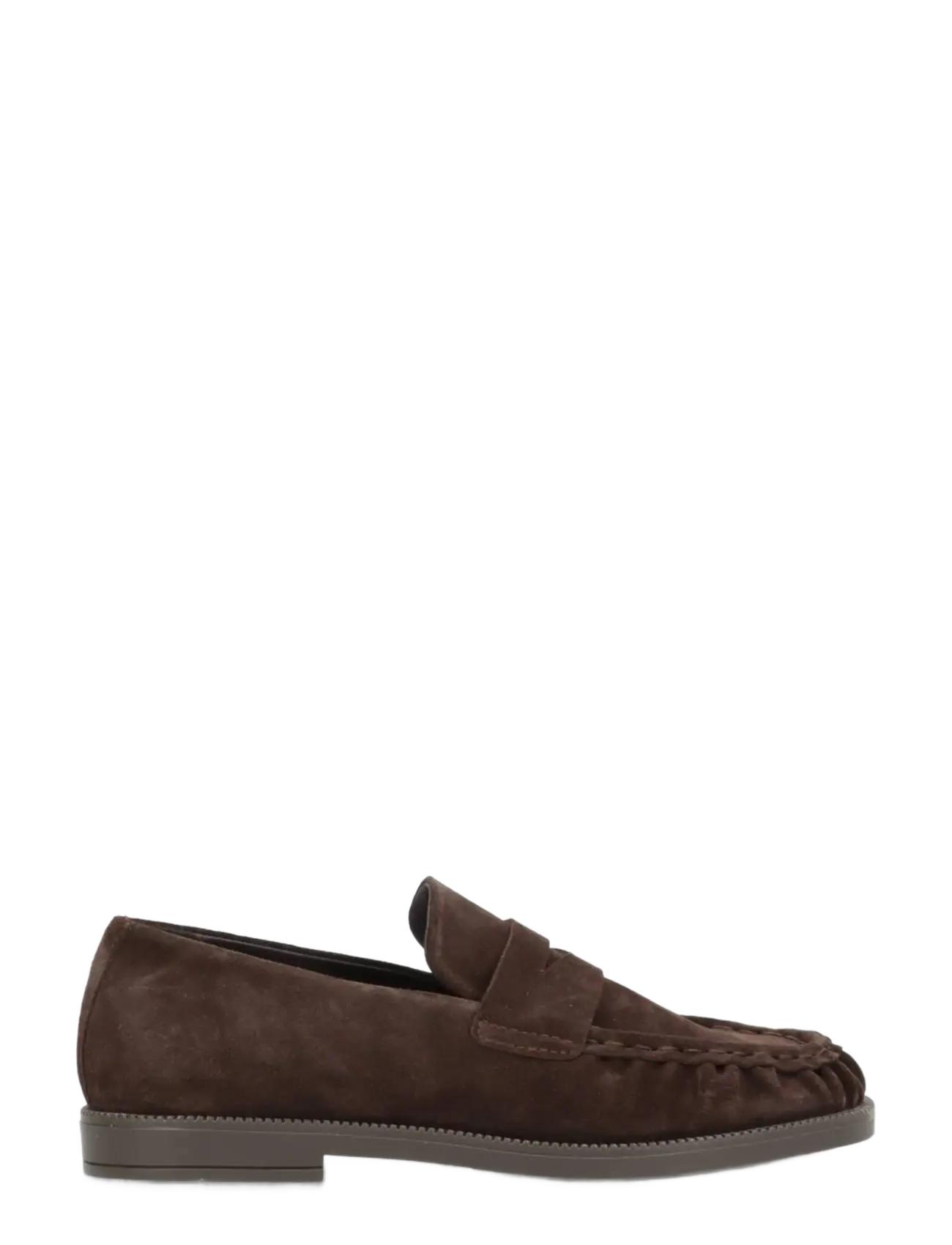 phenumb copenhagen - WHISPER WIDE Loafers Suede Shoes - modetrends - brown dark - 1