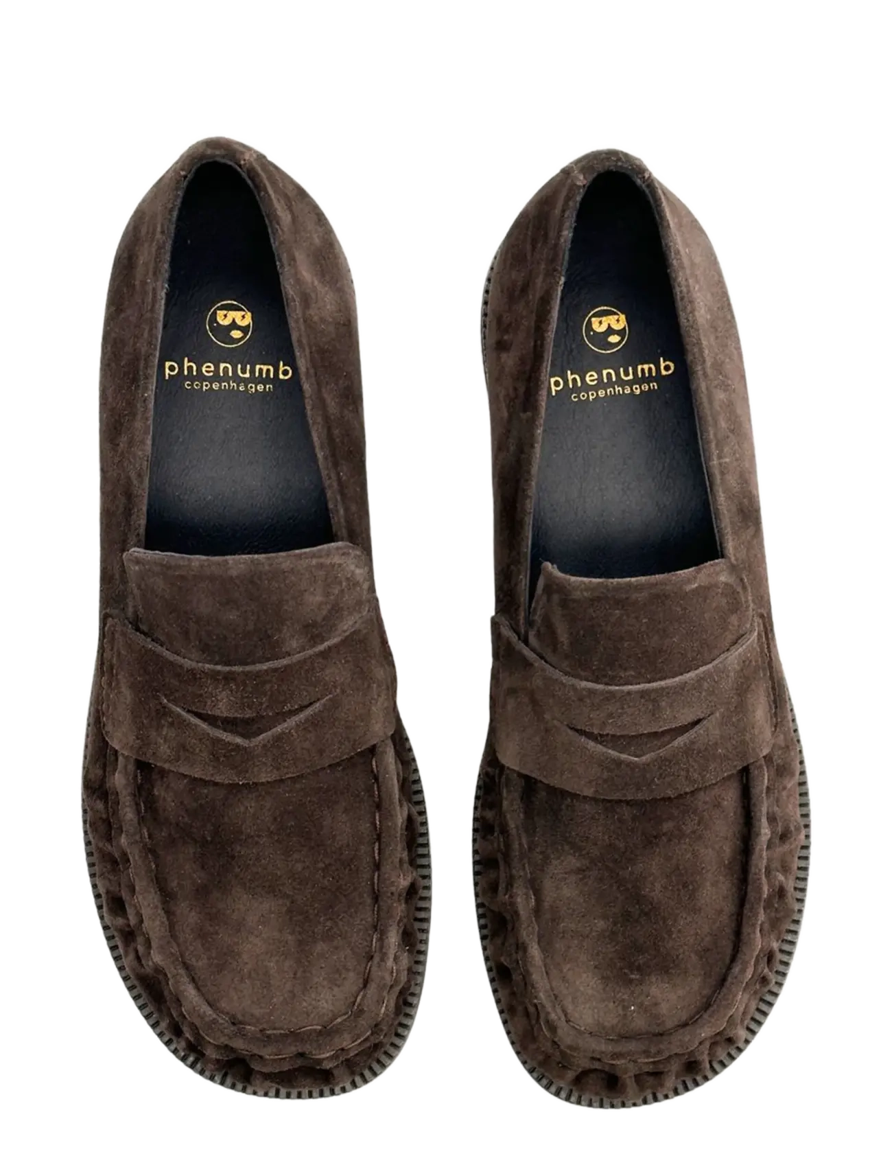 phenumb copenhagen - WHISPER WIDE Loafers Suede Shoes - modetrends - brown dark - 3