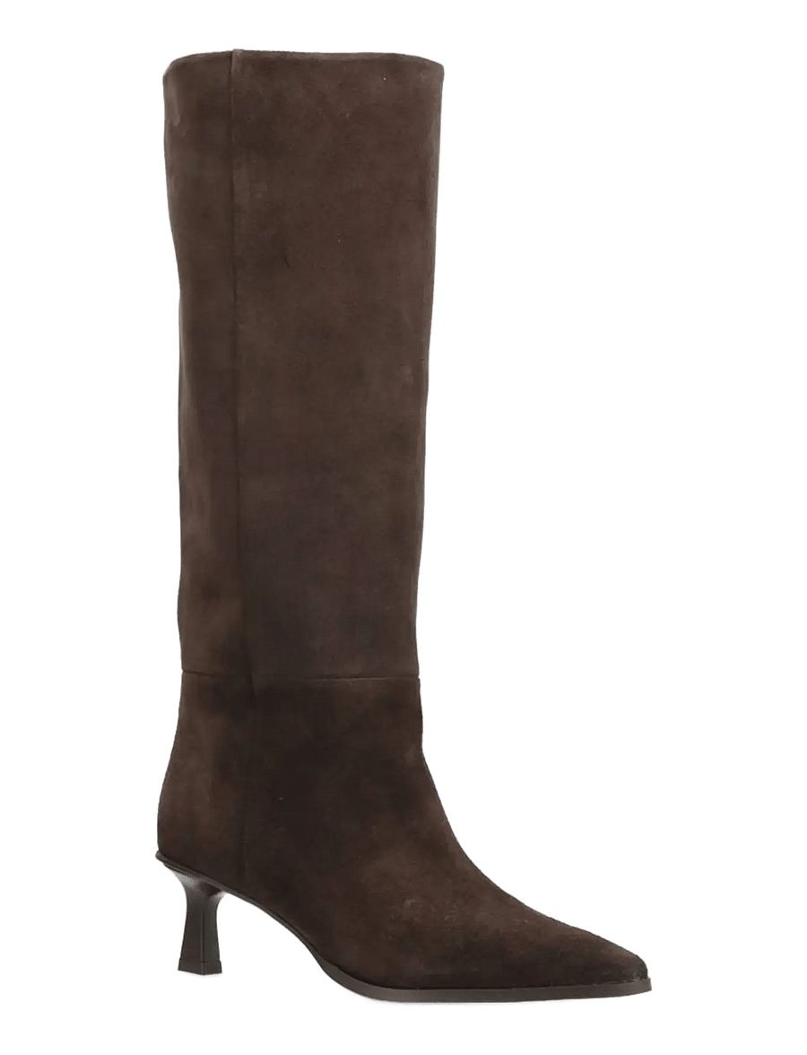 phenumb copenhagen - SIGNATURE Long Suede Boots - kniehohe stiefel - noir cacao - 1