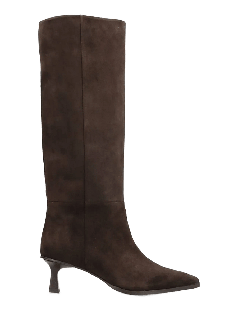 phenumb copenhagen - SIGNATURE Long Suede Boots - kniehohe stiefel - noir cacao - 2