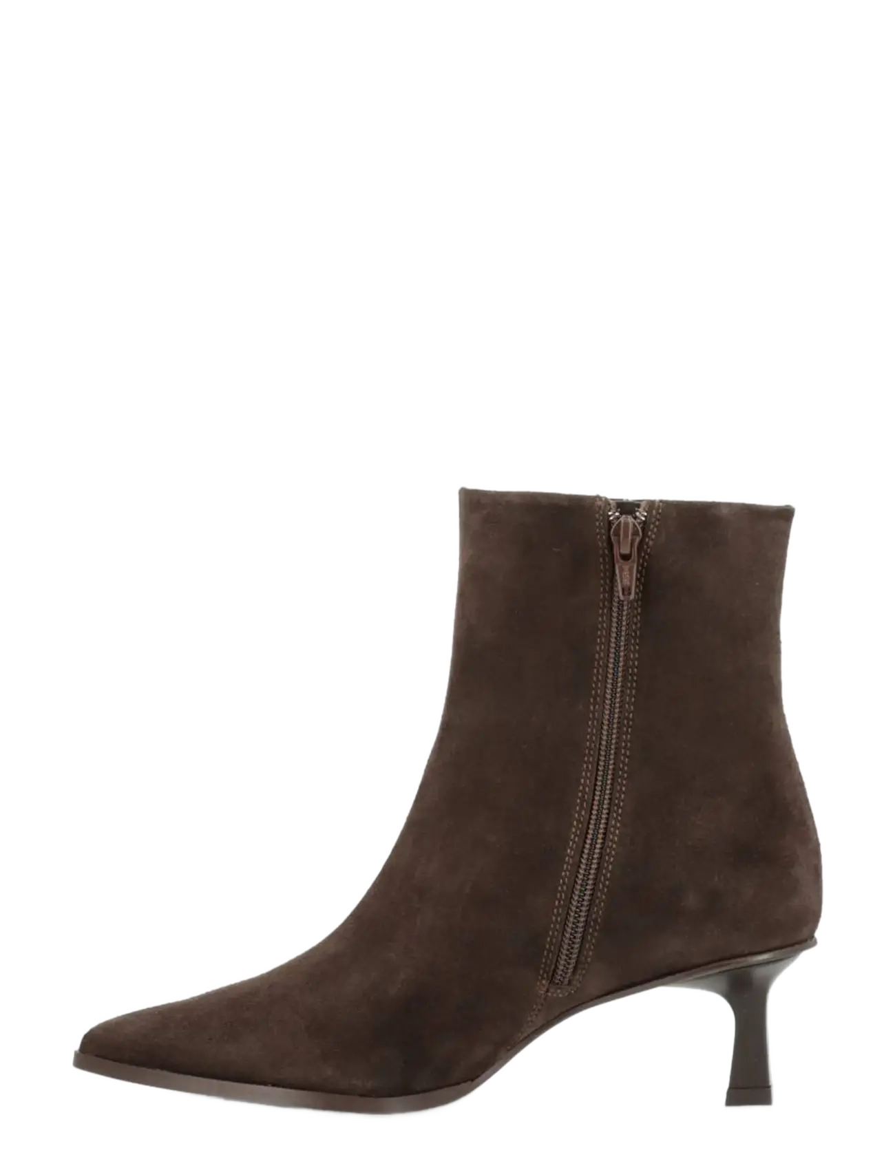 phenumb copenhagen - SIGNATURE Ankle Suede Boots - heeled ankle boots - noir cacao - 4
