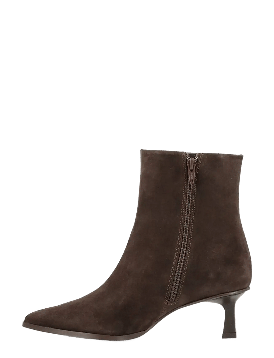 phenumb copenhagen - SIGNATURE Ankle Suede Boots - heeled ankle boots - noir cacao - 4