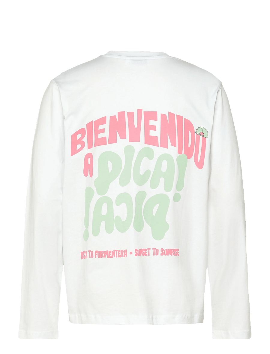 Pica Pica - Bienvenido Pica - langærmede t-shirts - white - 2
