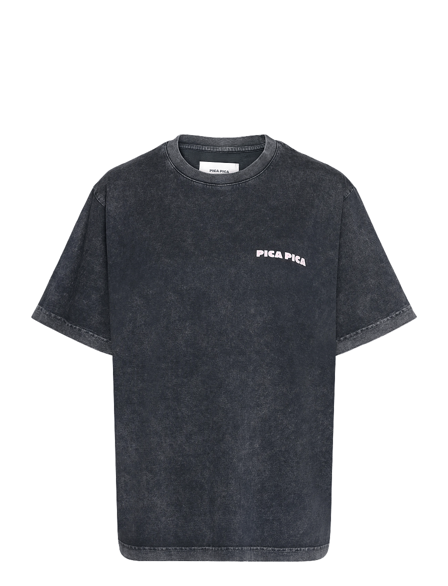 Pica Pica - CHATEAU MARMAROLE - kurzärmelige t-shirts - washed black - 0