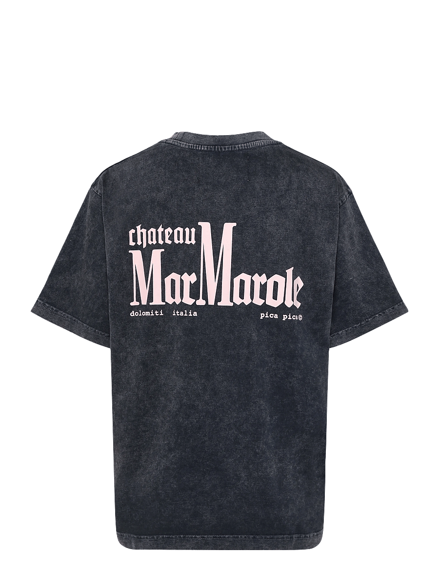 Pica Pica - CHATEAU MARMAROLE - kurzärmelige t-shirts - washed black - 1