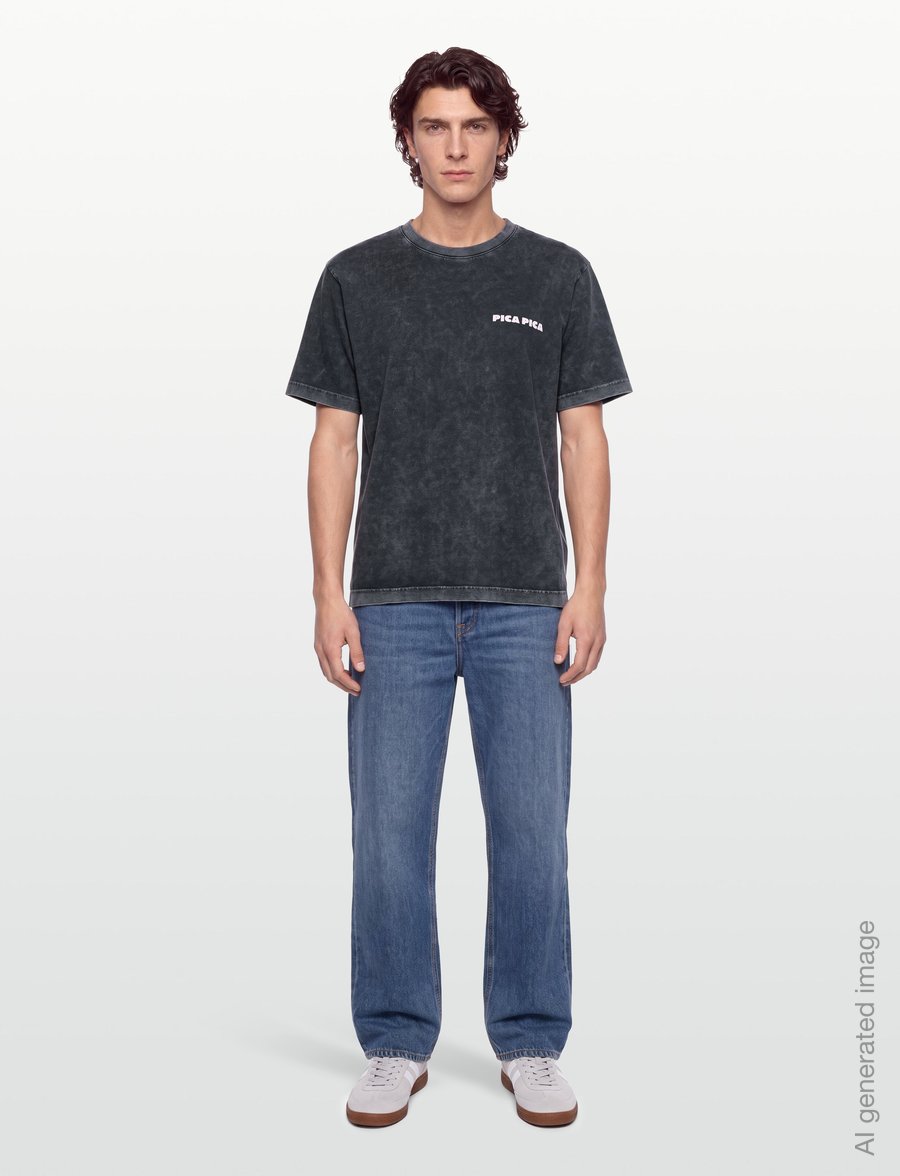 Pica Pica - CHATEAU MARMAROLE - kortermede t-skjorter - washed black - 0