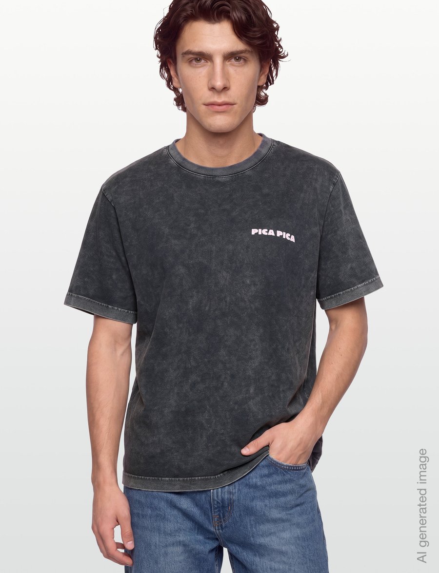 Pica Pica - CHATEAU MARMAROLE - kortermede t-skjorter - washed black - 3