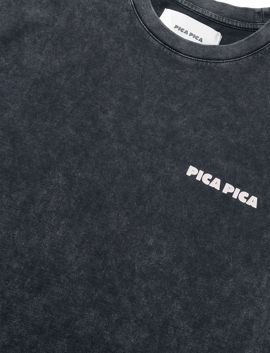 Pica Pica - CHATEAU MARMAROLE - kurzärmelige t-shirts - washed black - 2