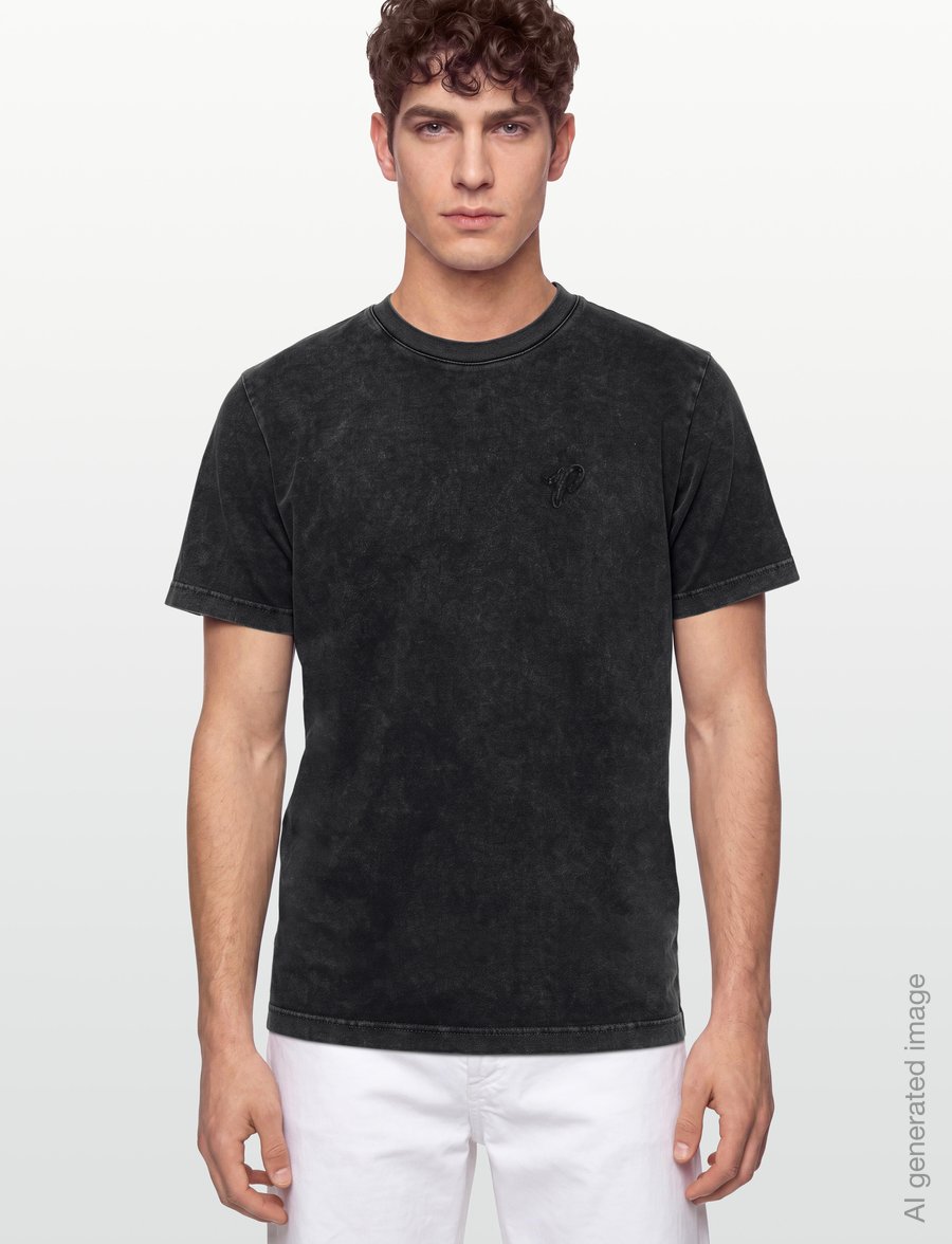 Pica Pica - PICA PICA SKI CLUB - kurzärmelige t-shirts - washed black - 3