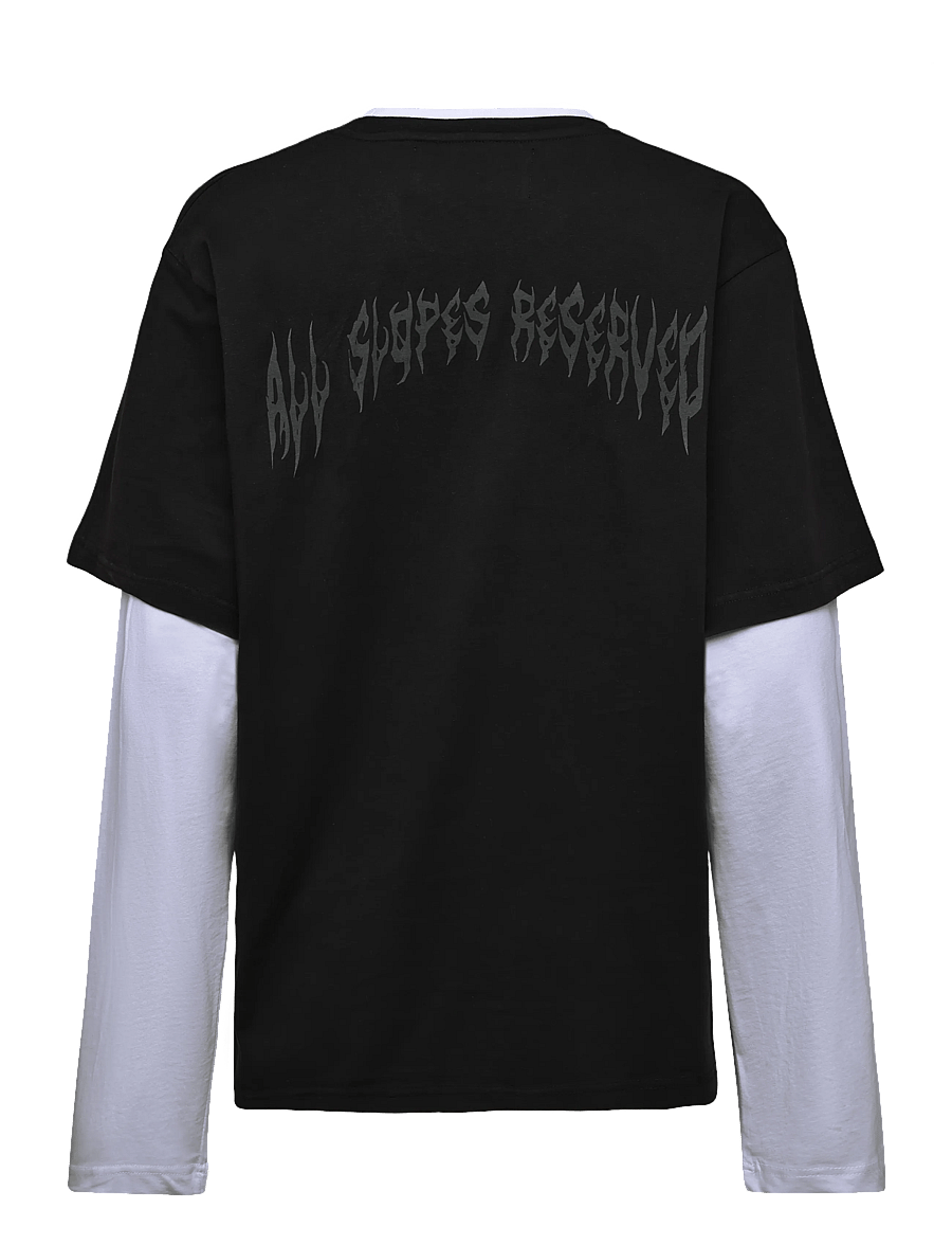 Pica Pica - HEAVY METAL SKI CLUB - langärmelige t-shirts - washed black/white - 1