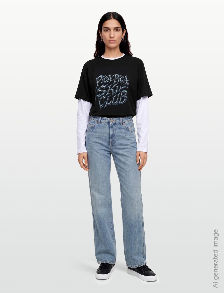 Pica Pica - HEAVY METAL SKI CLUB - langærmede t-shirts - washed black/white - 4