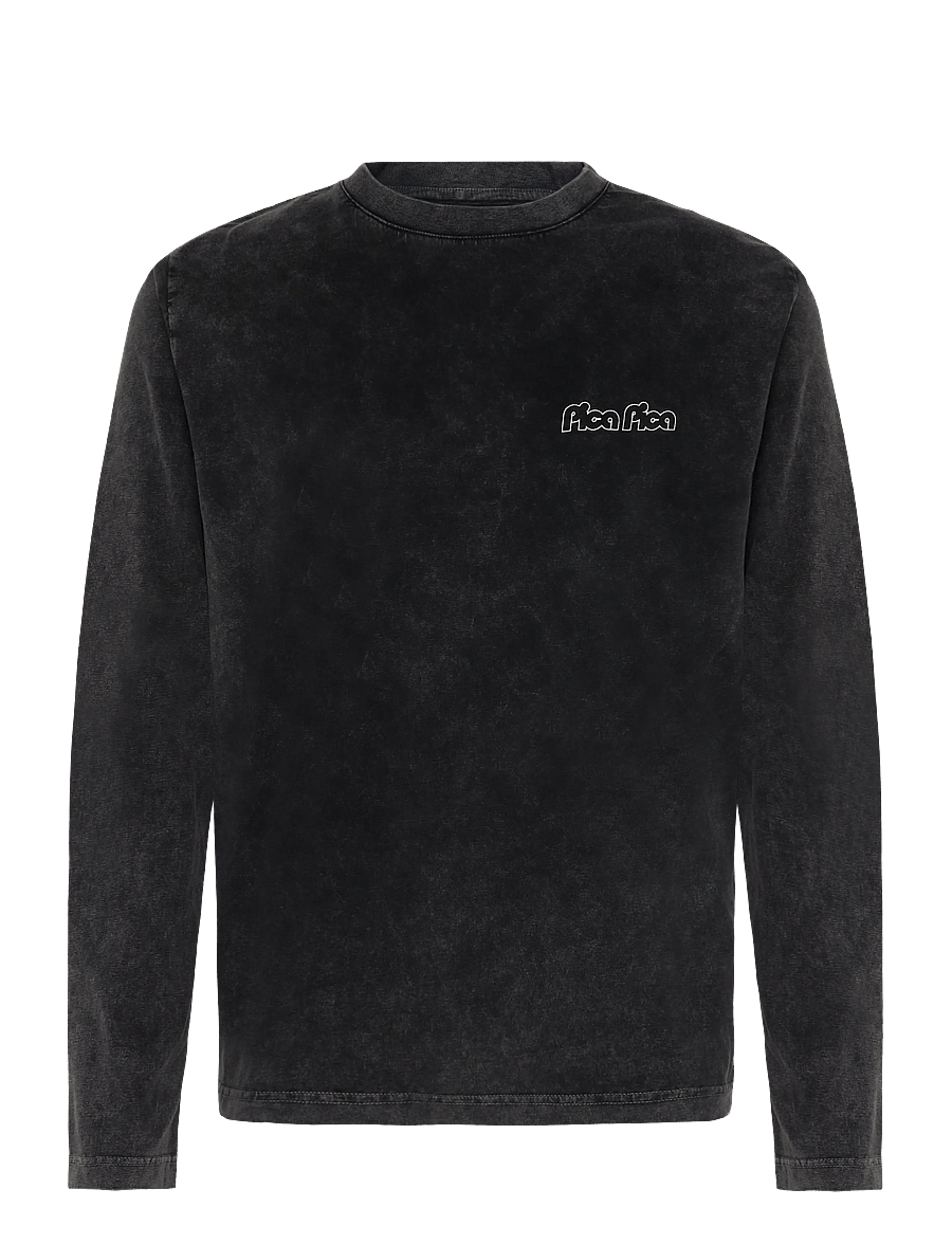 Pica Pica - DOLOMITI SOCIAL CLUB LS - langärmelige t-shirts - washed black - 0