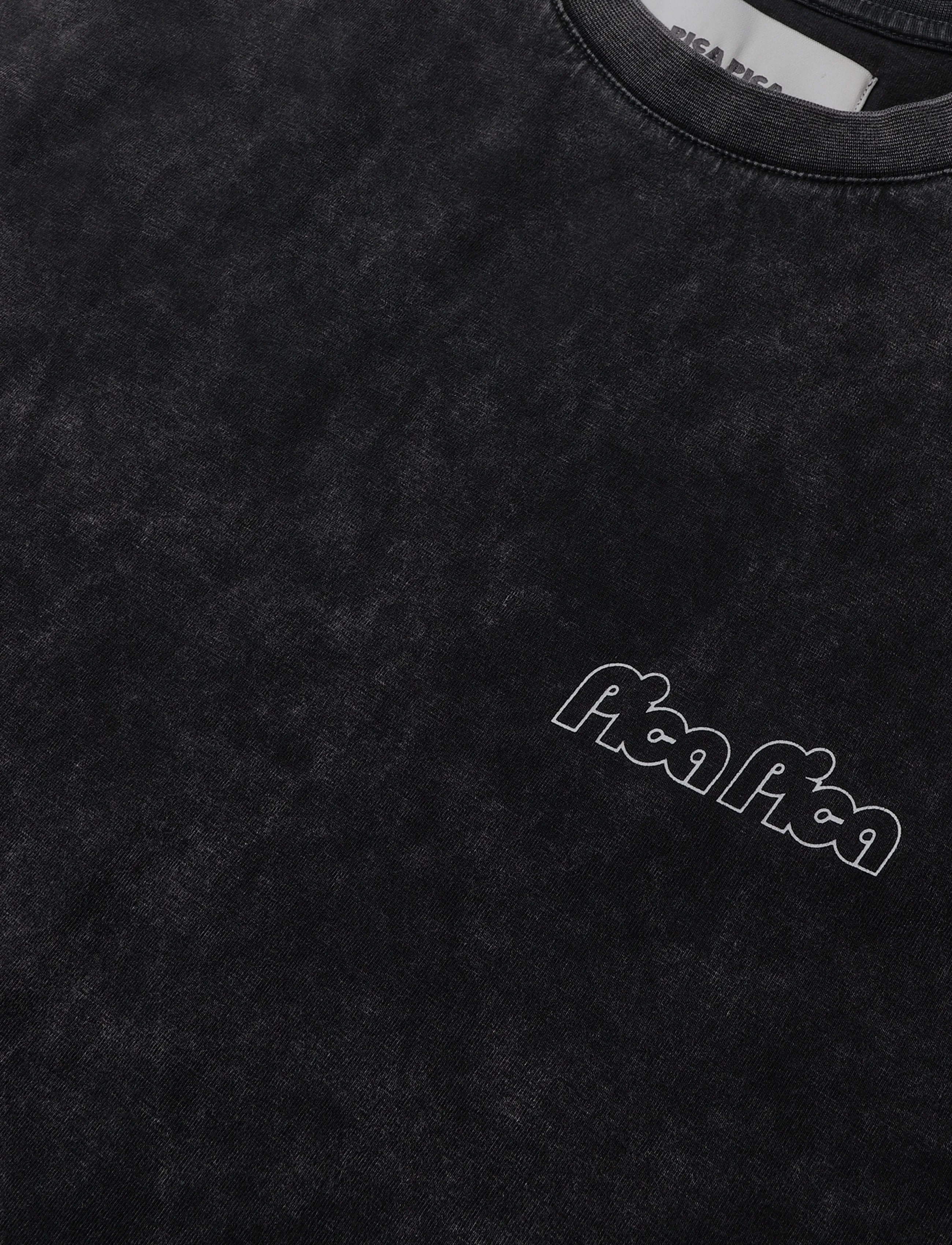 Pica Pica - DOLOMITI SOCIAL CLUB LS - long-sleeved t-shirts - washed black - 2