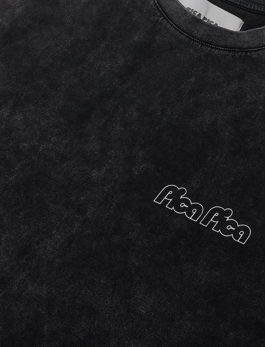 Pica Pica - DOLOMITI SOCIAL CLUB LS - langärmelige t-shirts - washed black - 2