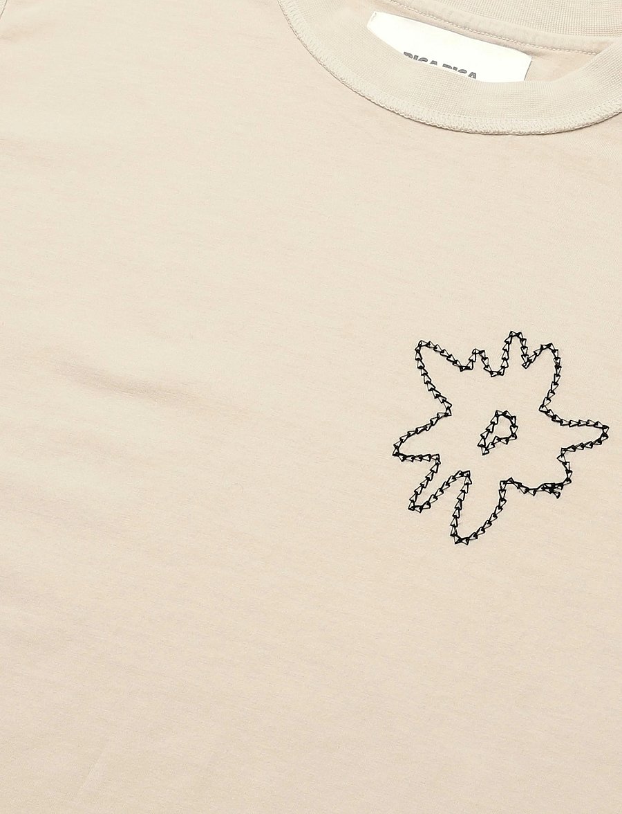 Pica Pica - EDELWEISS CHEST FLOWER LS - langærmede t-shirts - washed creme - 2