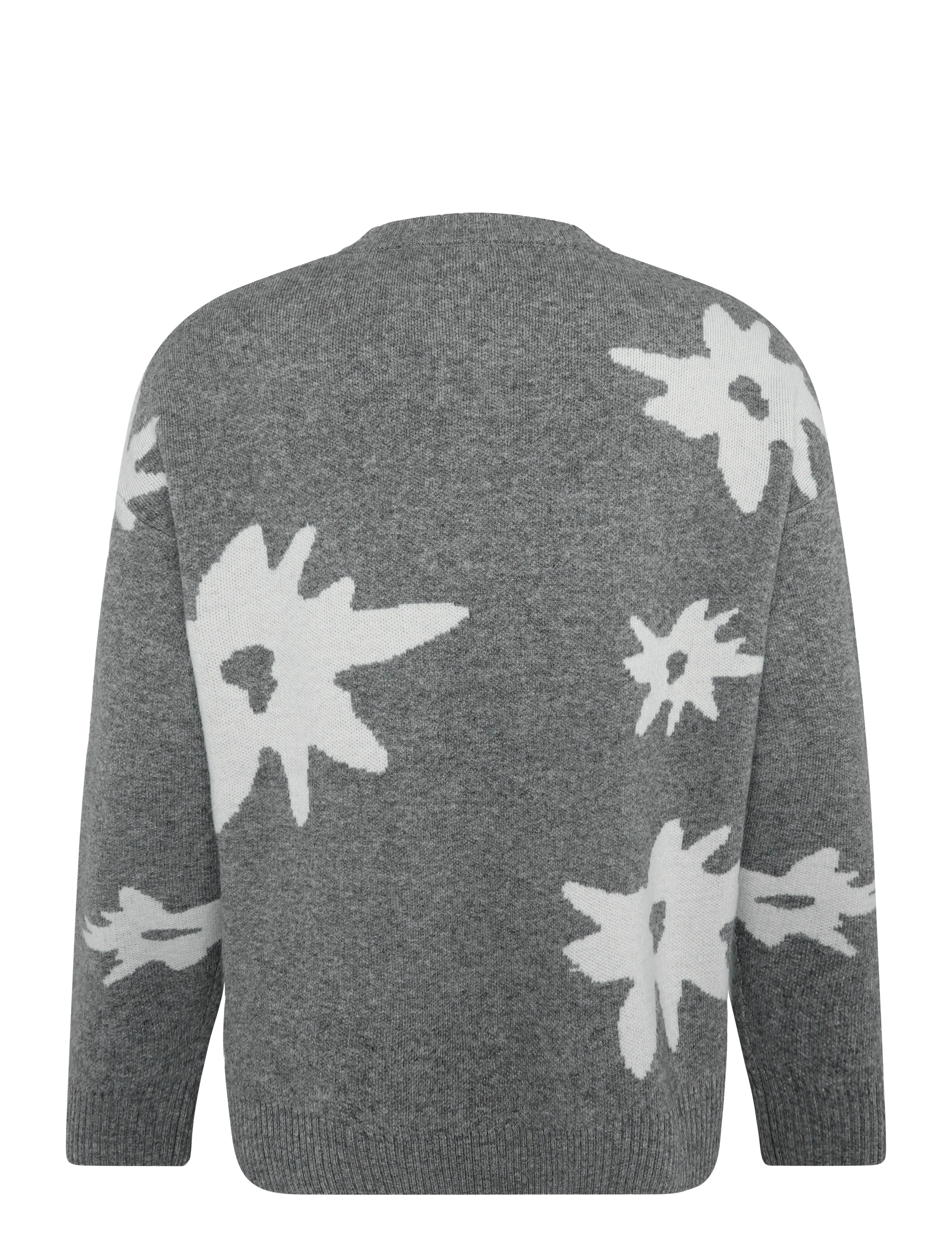 Pica Pica - EDELWEISS FLOWER KNIT - grey melange - 1
