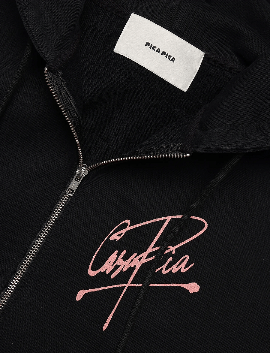 Pica Pica - MEHDI ZIP HOODIE - DICES - kapuutsiga pusad - washed black - 2