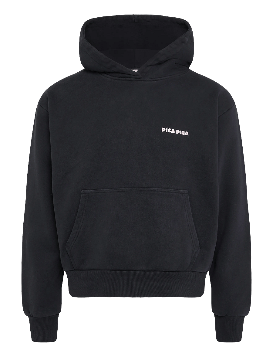 Pica Pica - PALO HOODIE - RAGAZZA SCI - kapuzenpullover - washed black - 0