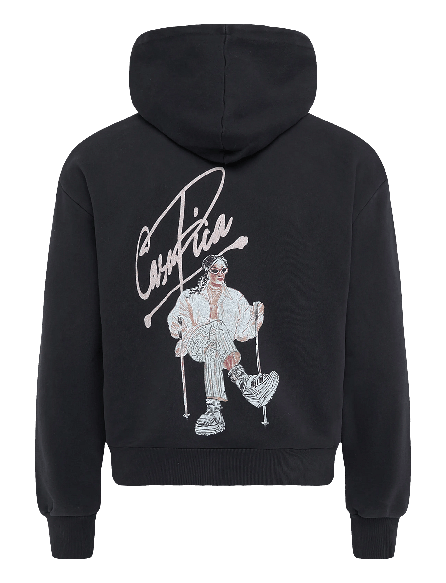 Pica Pica - PALO HOODIE - RAGAZZA SCI - kapuzenpullover - washed black - 1