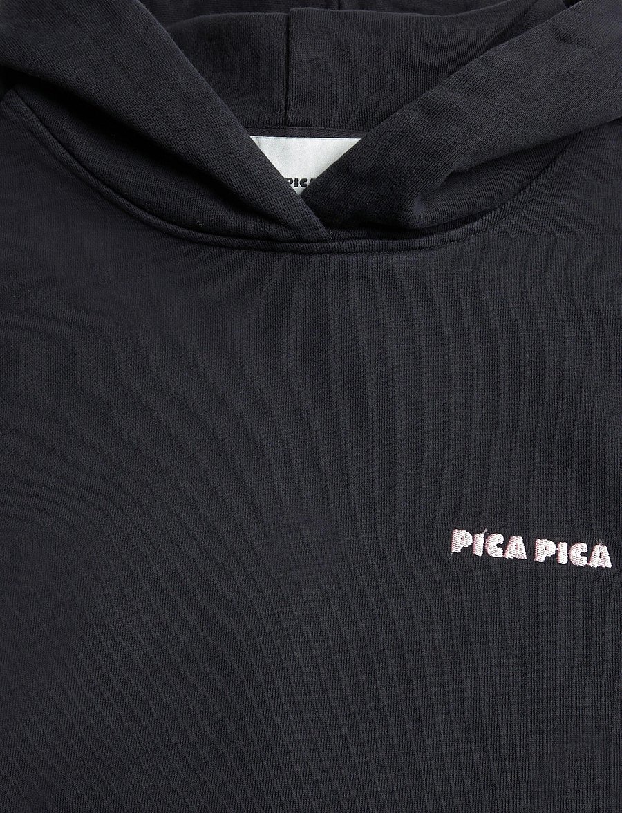 Pica Pica - PALO HOODIE - RAGAZZA SCI - kapuzenpullover - washed black - 2