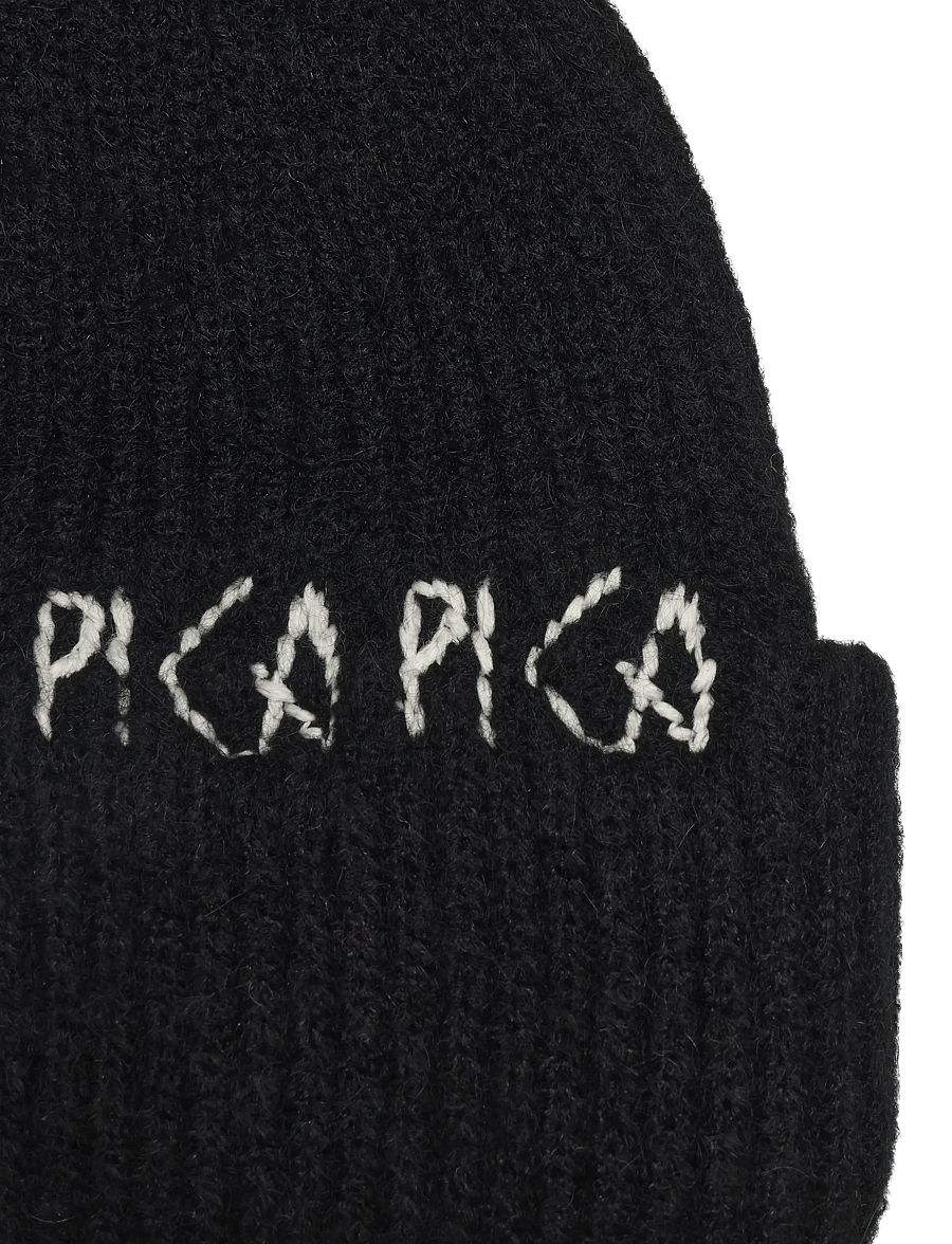 Pica Pica - WOOLBLEND BEANIE - nach stil kaufen - black - 2