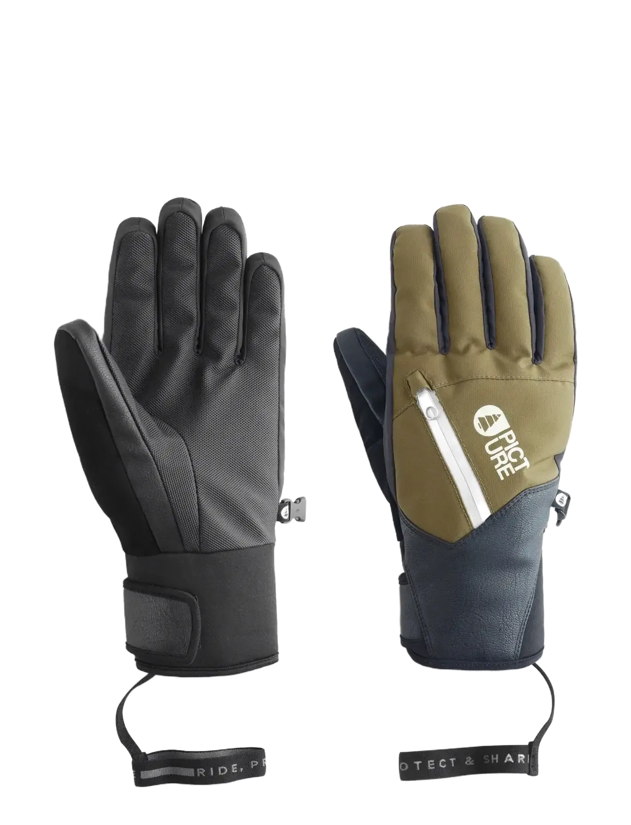 PICTURE ORGANIC CLOTHING Kakisa Gloves, Skihandsker, Kakigrøn, Str: 10
