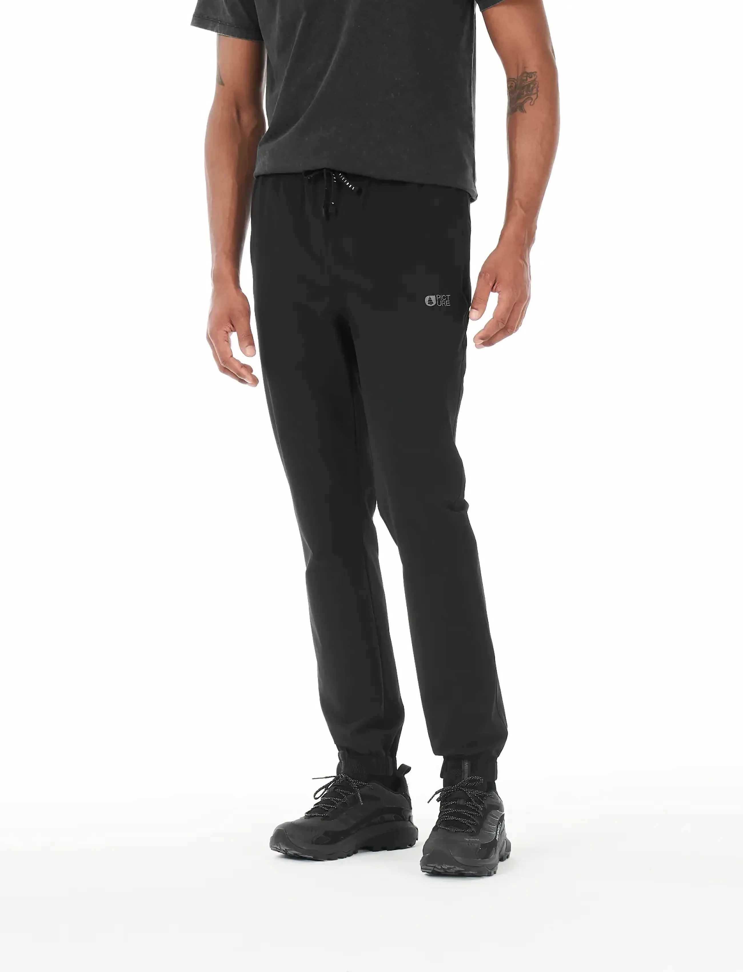 PICTURE ORGANIC CLOTHING - LENU STRECH PANTS - spordipüksid - a black - 3