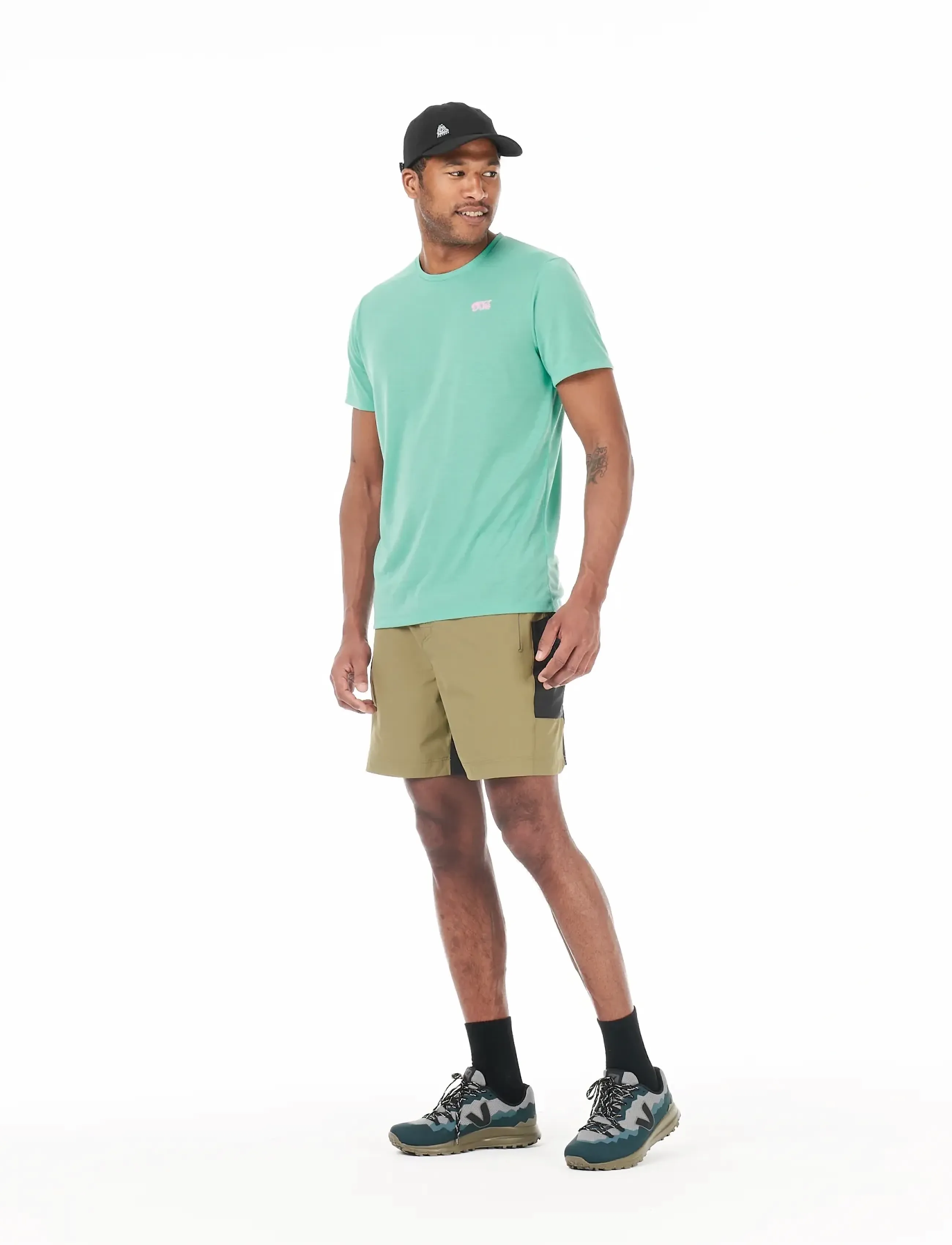 PICTURE ORGANIC CLOTHING Shooner Stretch Shorts, 30, Sport Khakigrün - Outdoor Männerswear