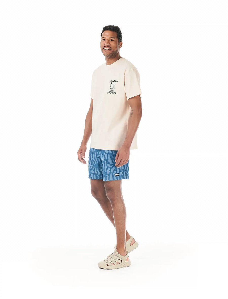 PICTURE ORGANIC CLOTHING - SPONGY SHORTS - friluftsshorts - a blue flower embossed - 4