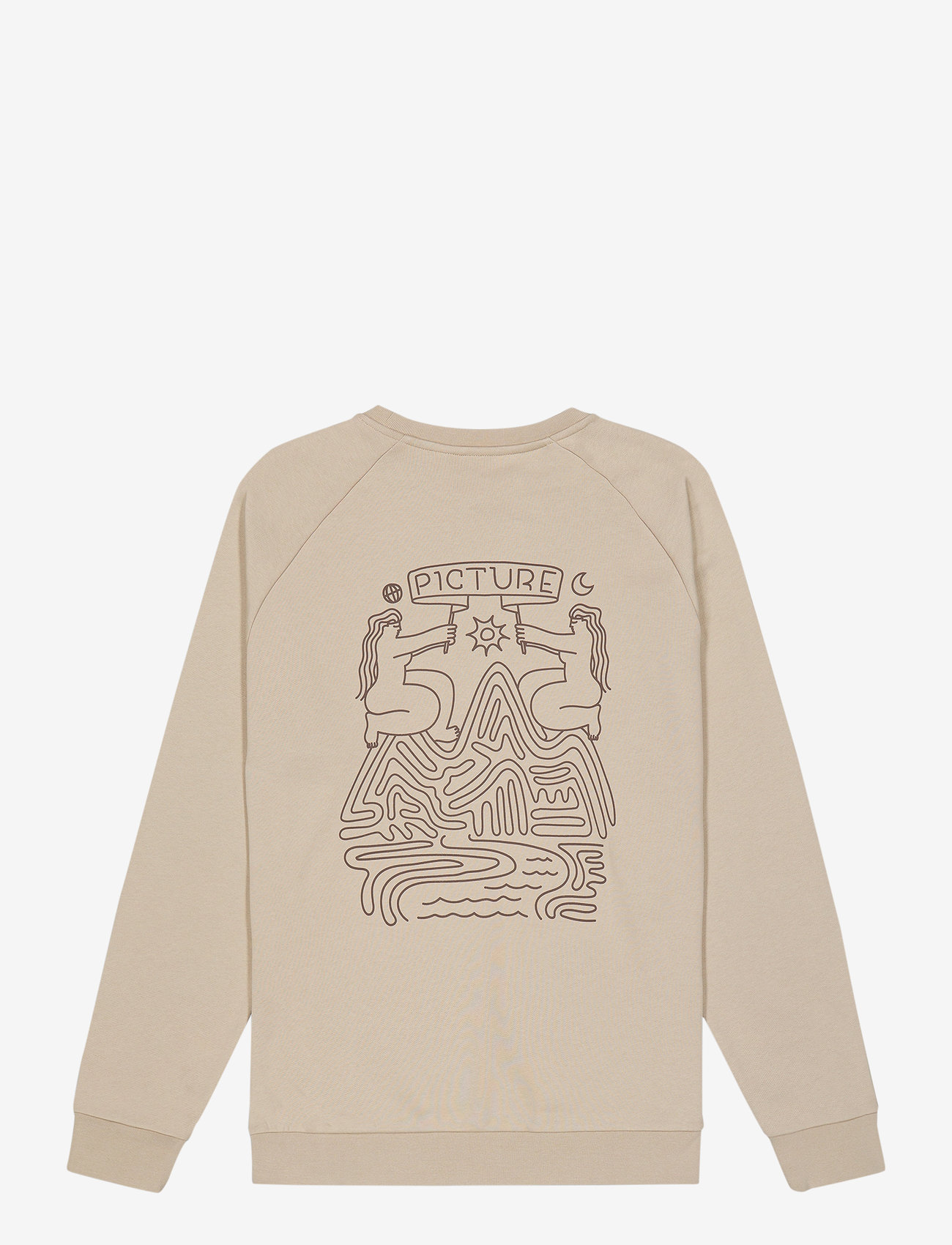 PICTURE ORGANIC CLOTHING - TERRA CREW - tops - a plaza taupe - 2