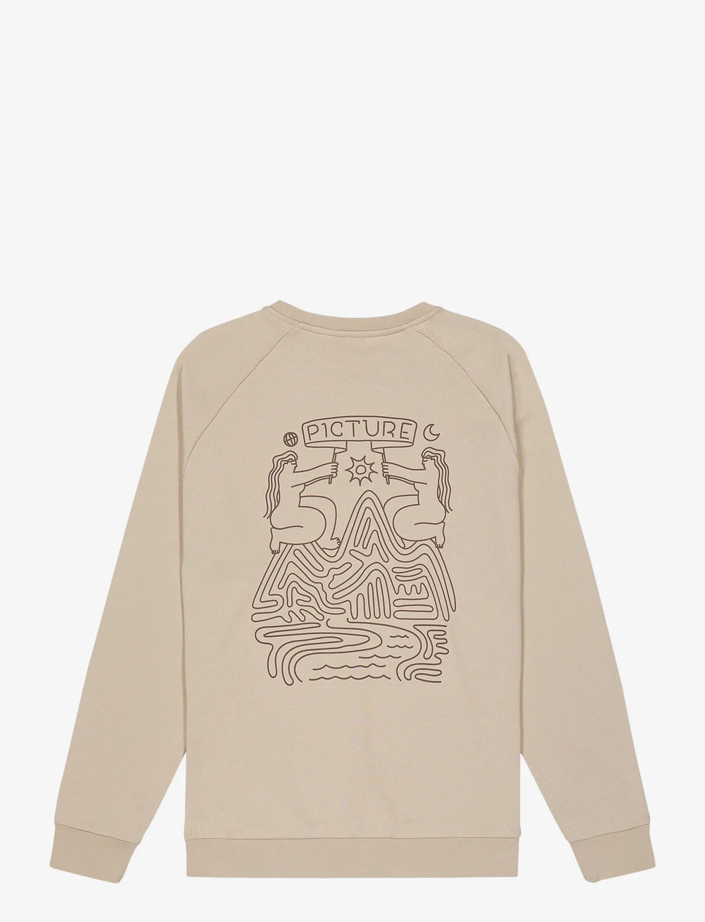 PICTURE ORGANIC CLOTHING - TERRA CREW - Överdelar - a plaza taupe - 2