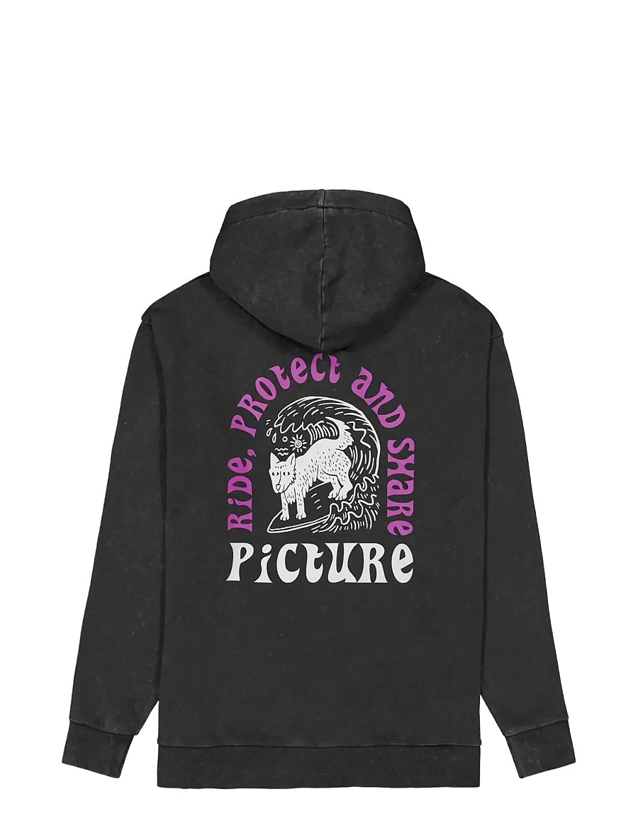 PICTURE ORGANIC CLOTHING - PICTURIDE HOODIE - pulls a capuche - b black washed - 1