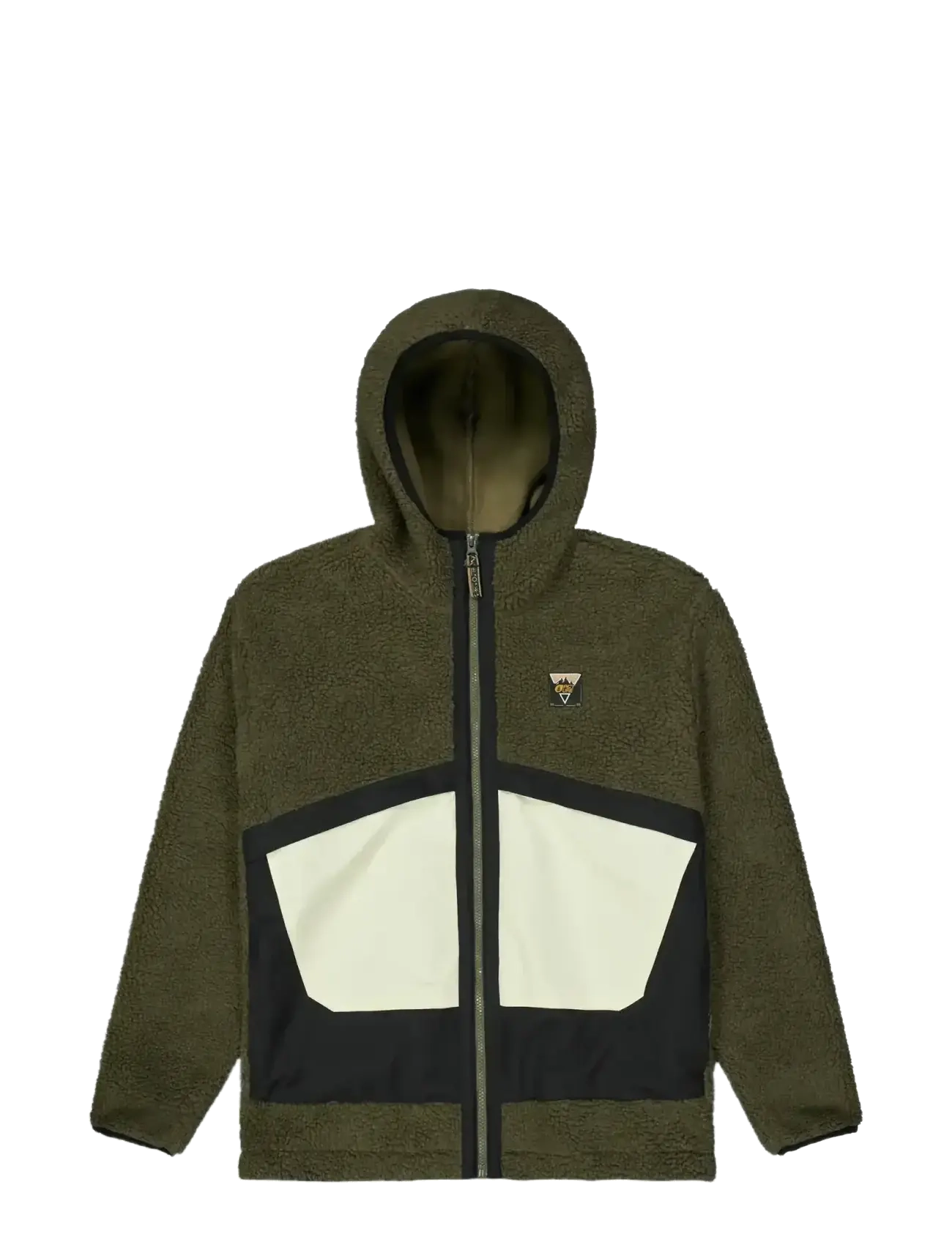 PICTURE ORGANIC CLOTHING PMBTON ZIP HOODIE - 3 für 2 - A TOBACCO BLACK / khaki/green
