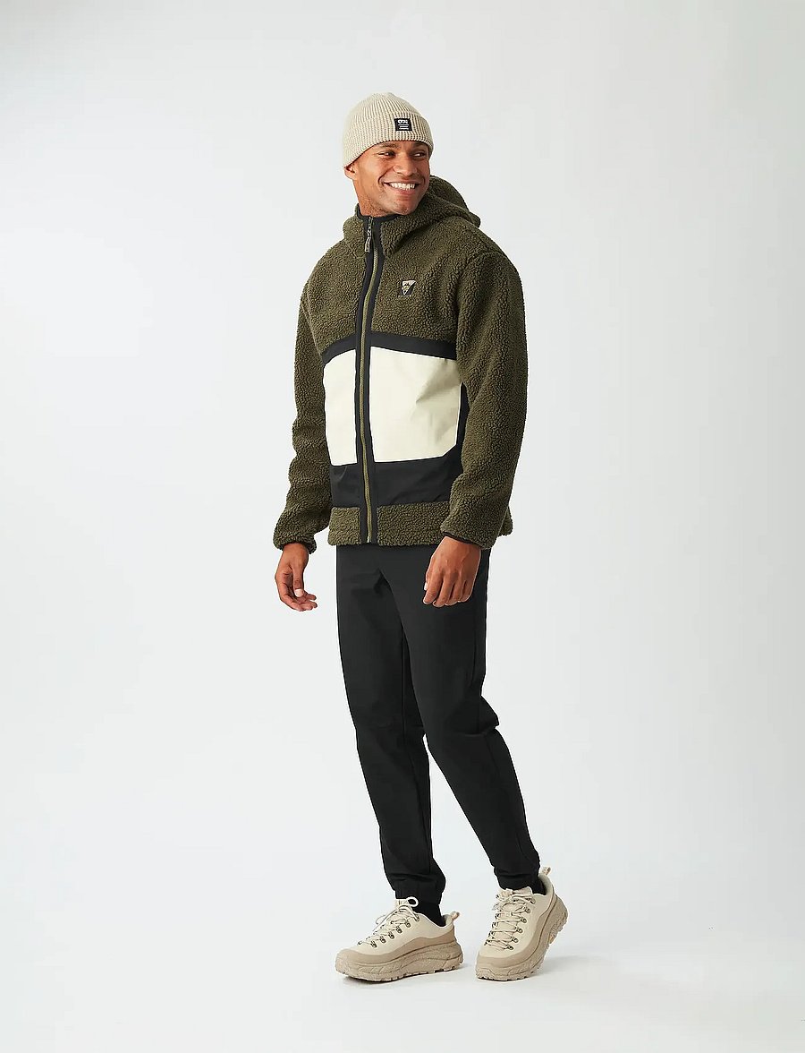 PICTURE ORGANIC CLOTHING - PMBTON ZIP HOODIE - vestes de printemps - a tobacco black - 4