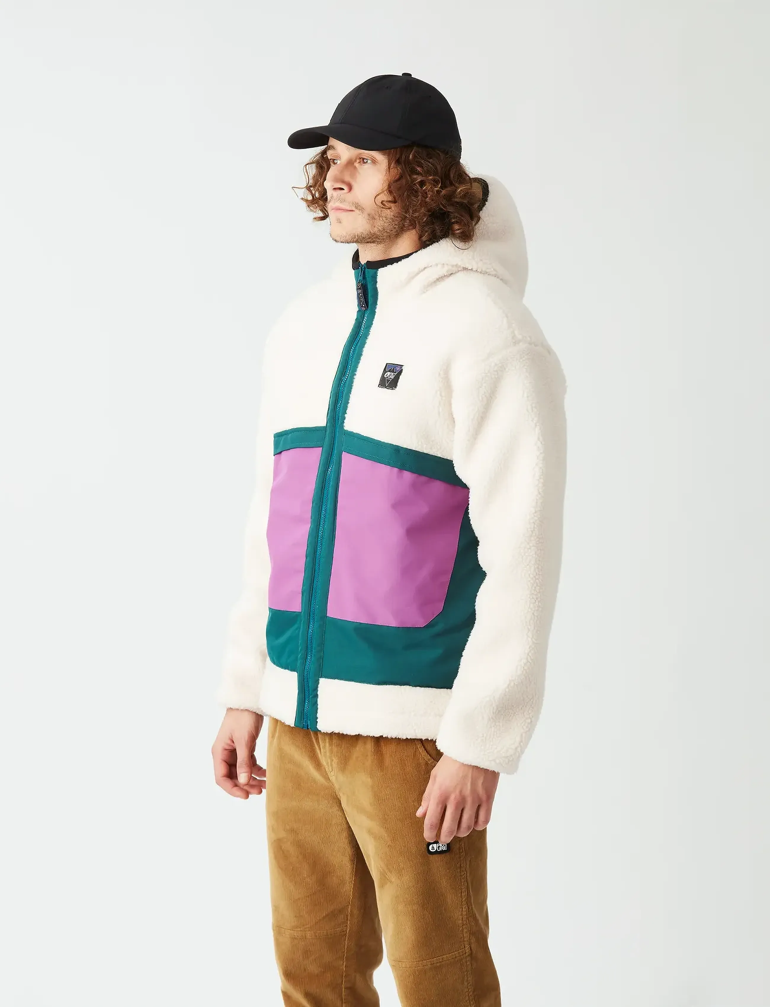 PICTURE ORGANIC CLOTHING - PMBTON ZIP HOODIE - vårjackor - b tofu deep water - 3