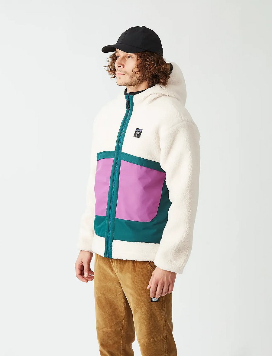 PICTURE ORGANIC CLOTHING - PMBTON ZIP HOODIE - vårjackor - b tofu deep water - 3