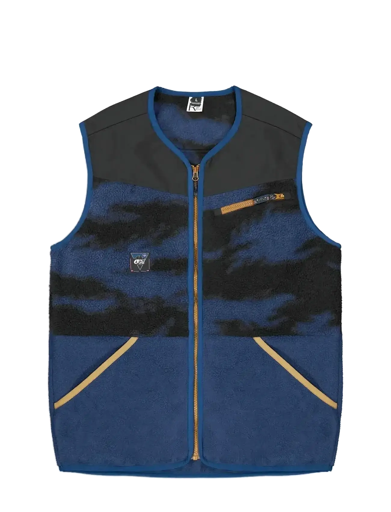 PICTURE ORGANIC CLOTHING - GAMVIK FLEECE VEST - kamizelki - a patriot blue retro fusi - 1