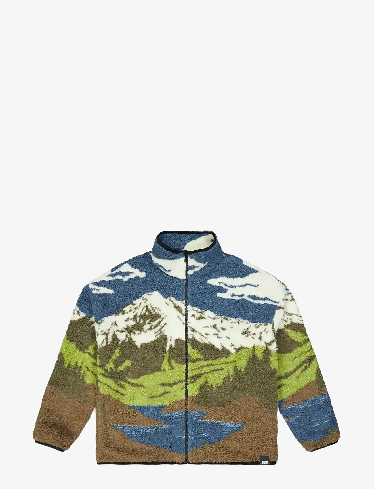 PICTURE ORGANIC CLOTHING - HAFDALS ZIP FLEECE - fleece og mellemlag - a cloudy landsc sherpa m - 1