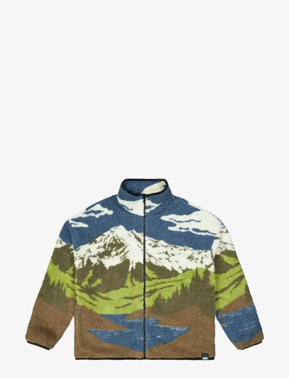 PICTURE ORGANIC CLOTHING - HAFDALS ZIP FLEECE - flisiniai ir viršutiniai drabužiai - a cloudy landsc sherpa m - 1