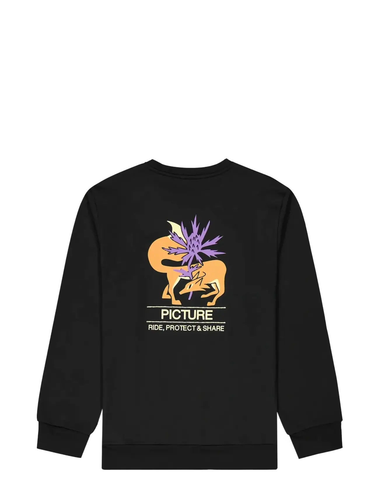PICTURE ORGANIC CLOTHING - SHAKAY CREW - overdele - a black - 2