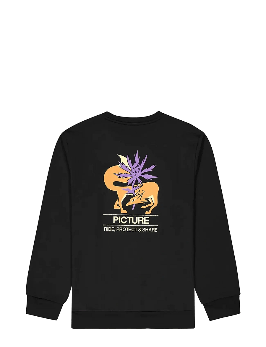 PICTURE ORGANIC CLOTHING - SHAKAY CREW - overdele - a black - 2