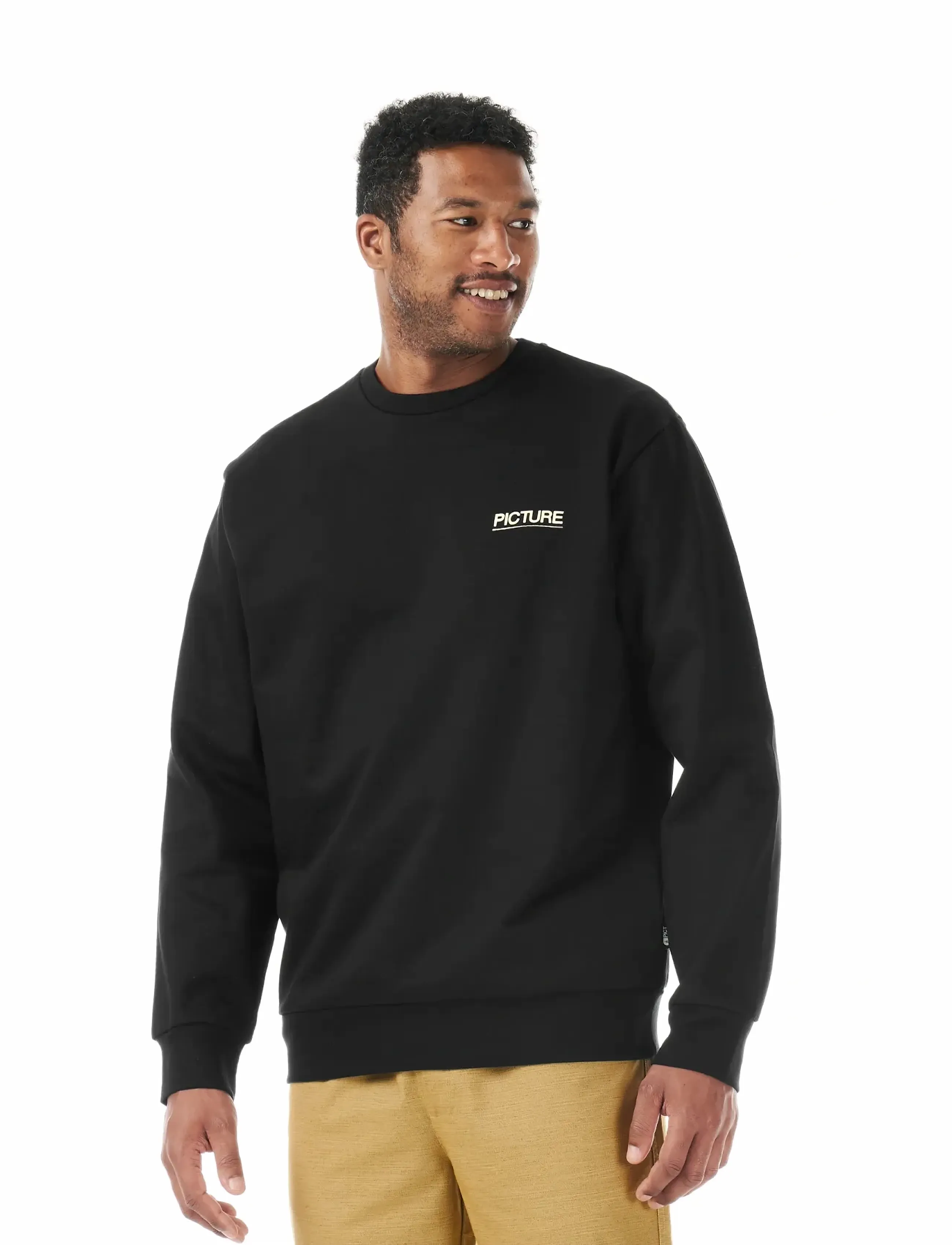PICTURE ORGANIC CLOTHING Shakay Crew, Mænd, Crewneck Sweatshirt, Sort, Str: M