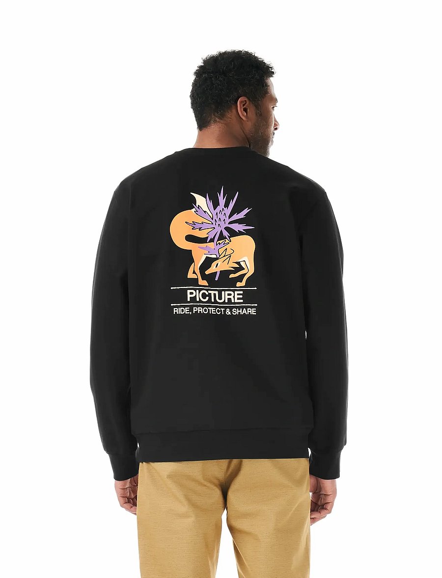 PICTURE ORGANIC CLOTHING - SHAKAY CREW - overdele - a black - 4