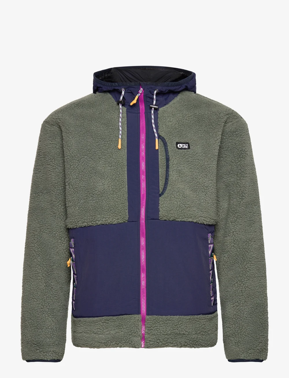 PICTURE ORGANIC CLOTHING - PEMBERTON ZIP FLEECE - fleece & midlayer - green spray dark blue - 1