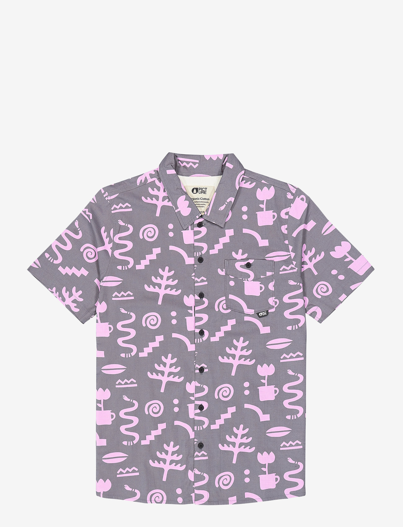 PICTURE ORGANIC CLOTHING - MATAIKONA SS SHIRT - toppar & t-shirts - b snake print - 1