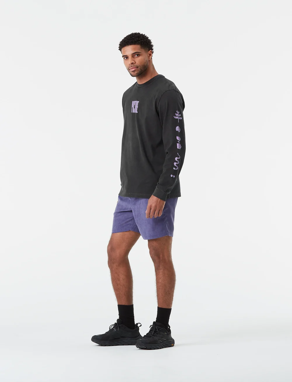 PICTURE ORGANIC CLOTHING - PEMBROKE LS TEE - langarmshirts - a black washed - 0
