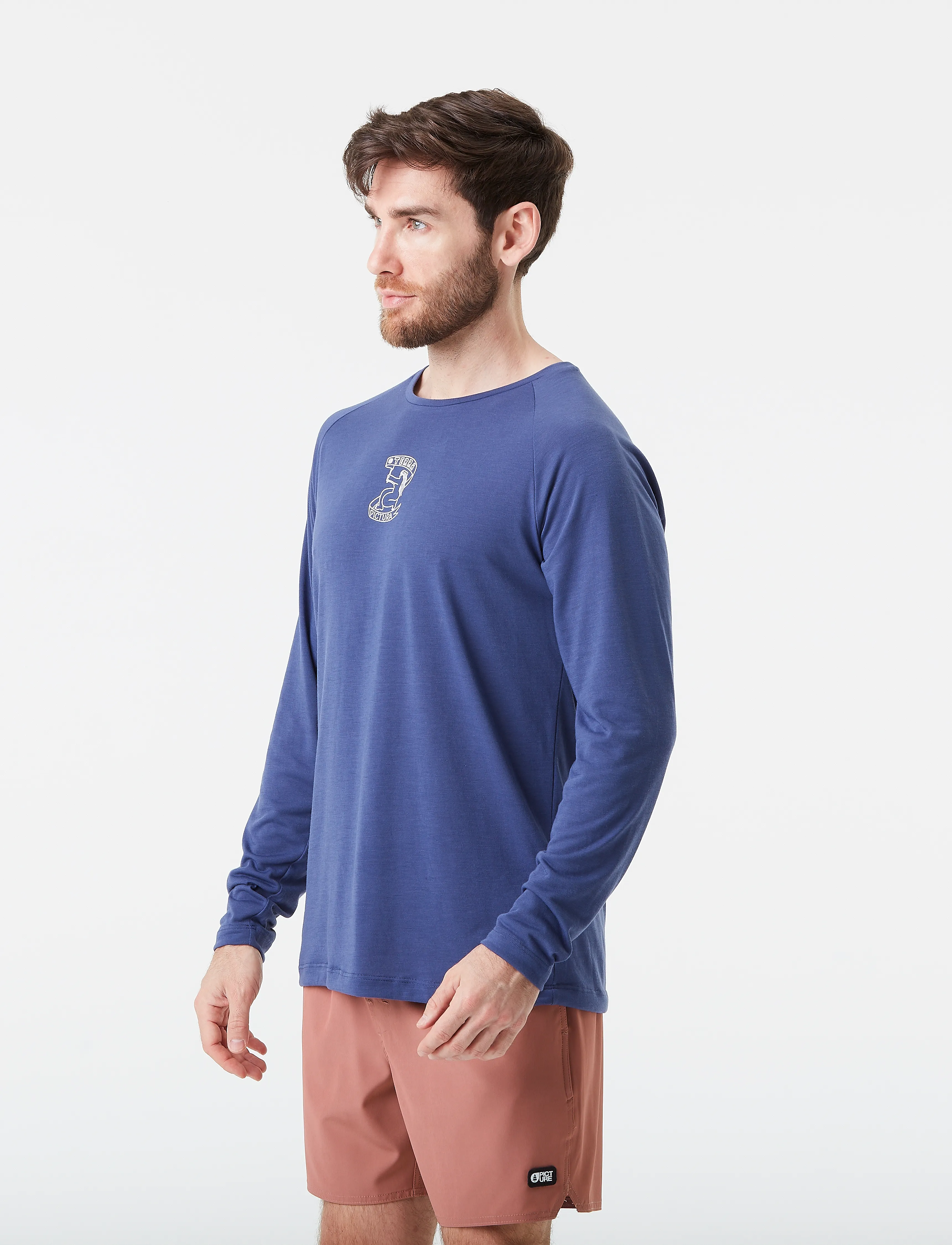 PICTURE ORGANIC CLOTHING - MARIBO LS SURF TEE - b skipper blue - 3