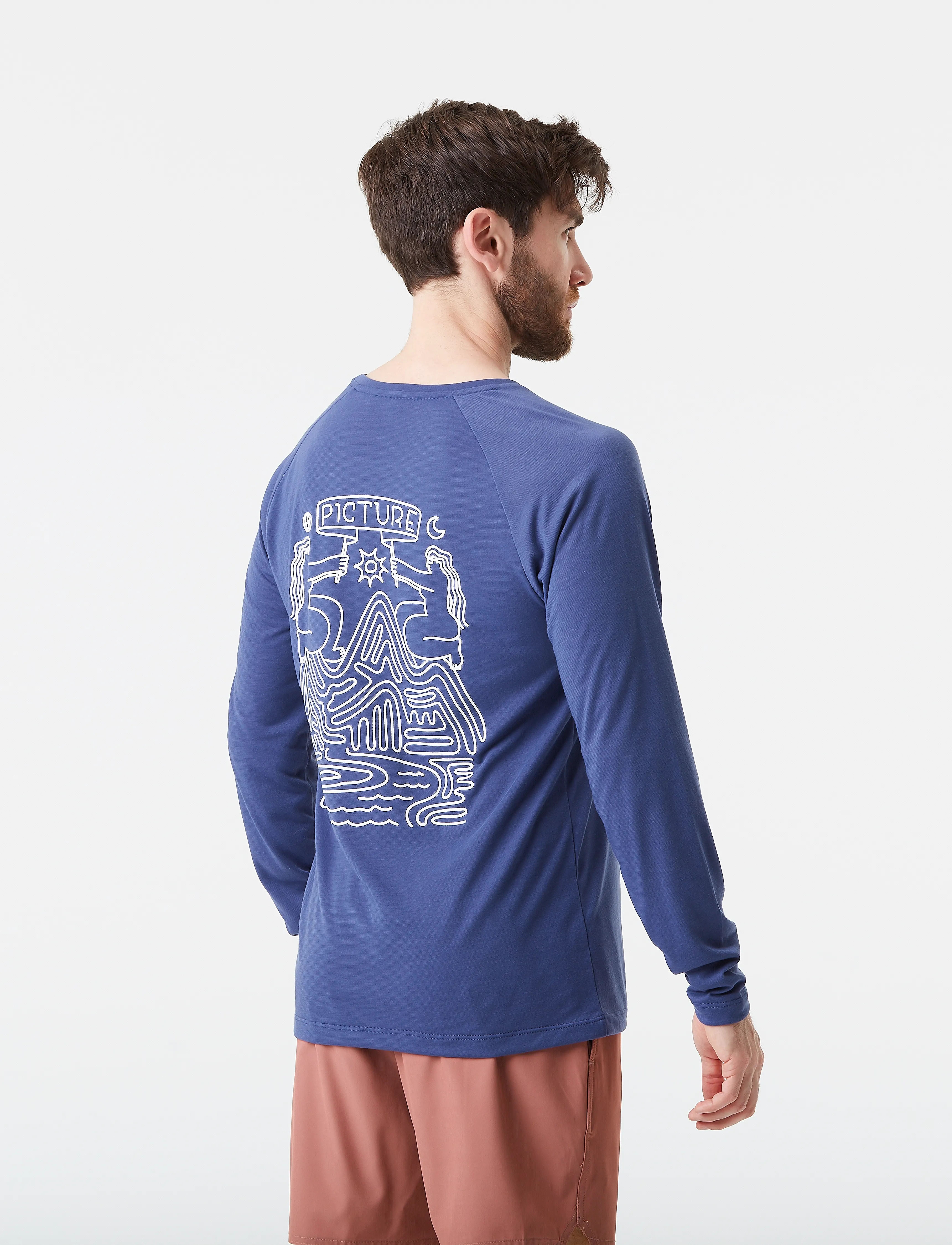 PICTURE ORGANIC CLOTHING - MARIBO LS SURF TEE - b skipper blue - 4