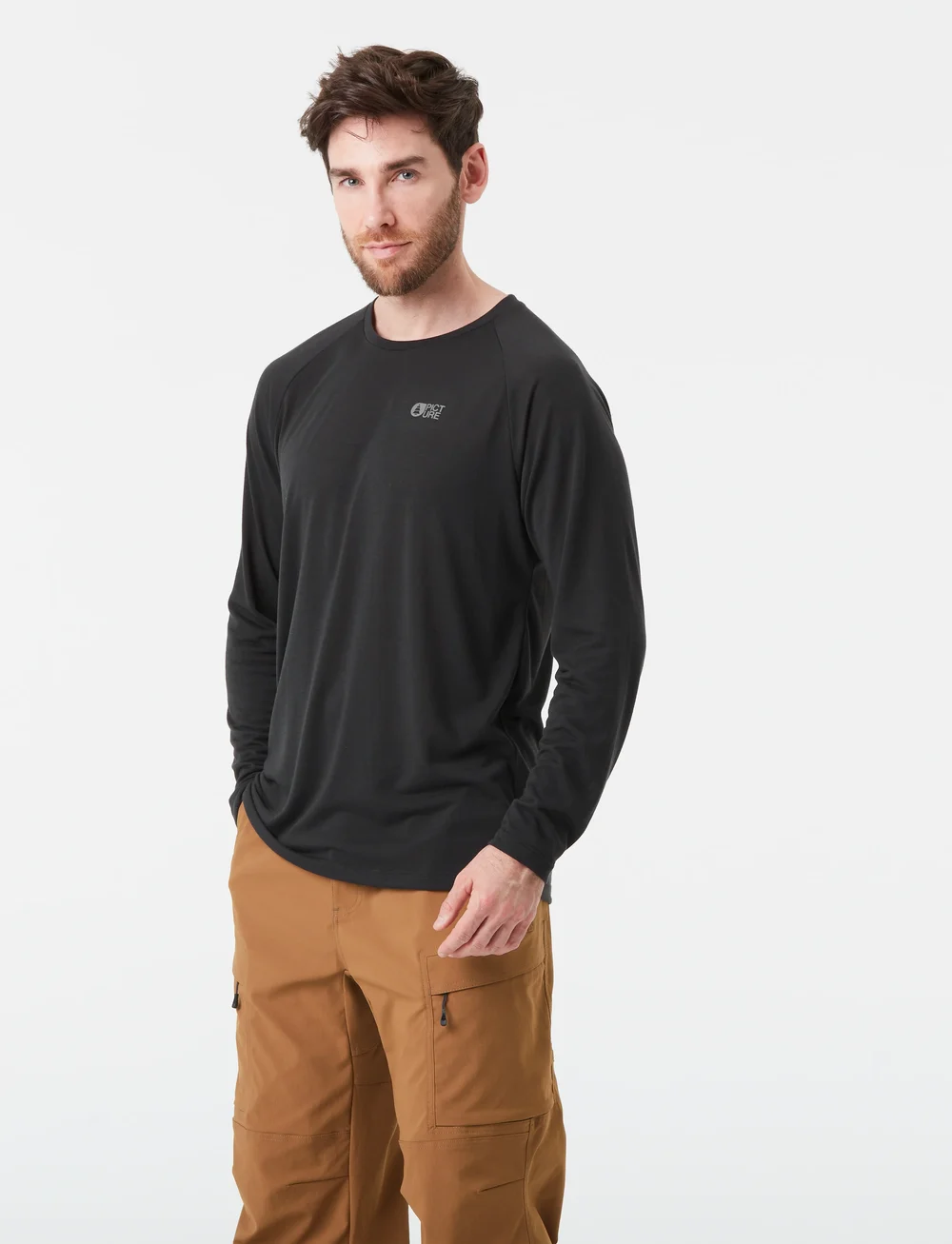 PICTURE ORGANIC CLOTHING - TIMONT LS TECH TEE - langarmshirts - a black - 3
