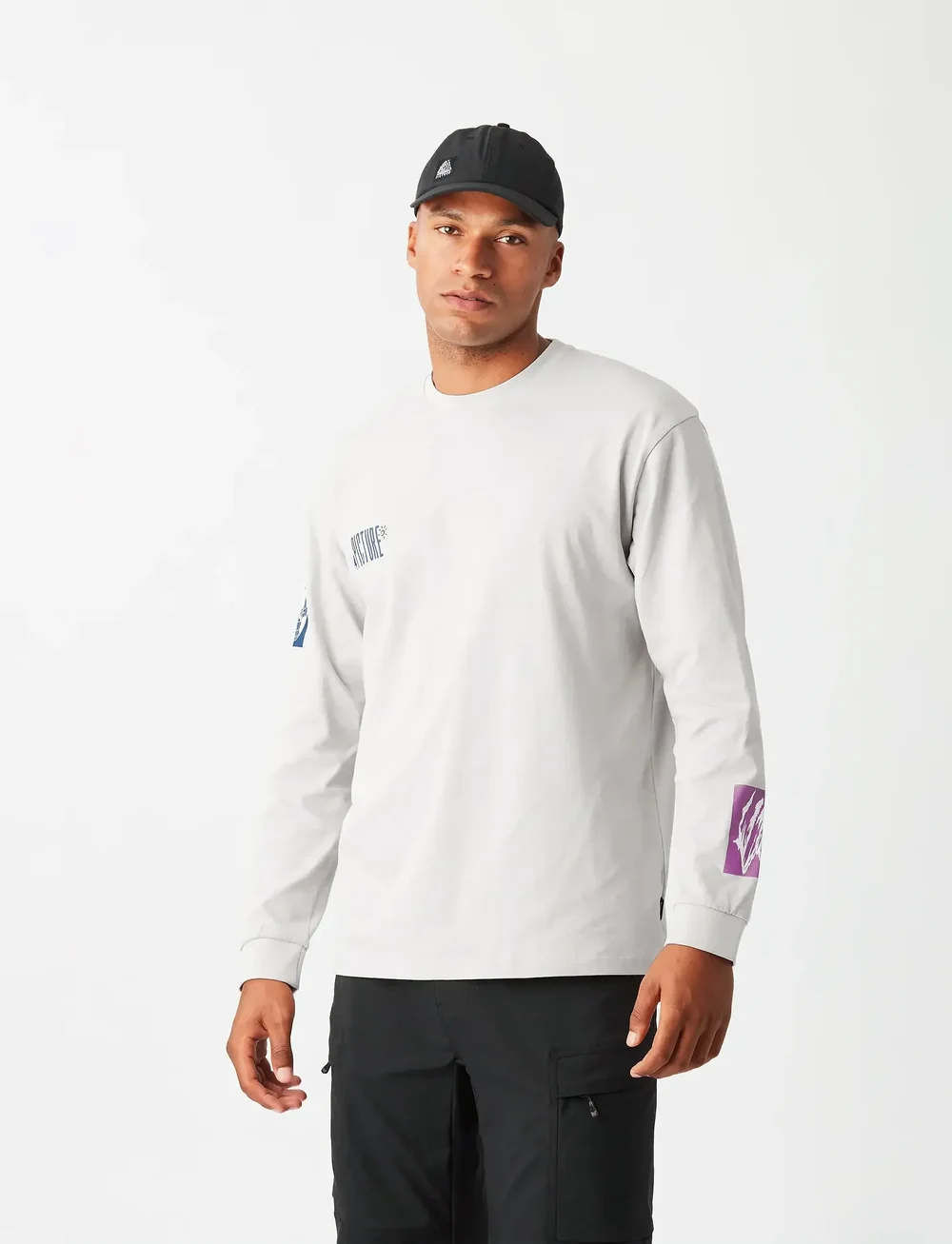 PICTURE ORGANIC CLOTHING - KAWA LS TEE - pikkade varrukatega alussärgid - a vapor grey - 0